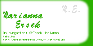 marianna ersek business card